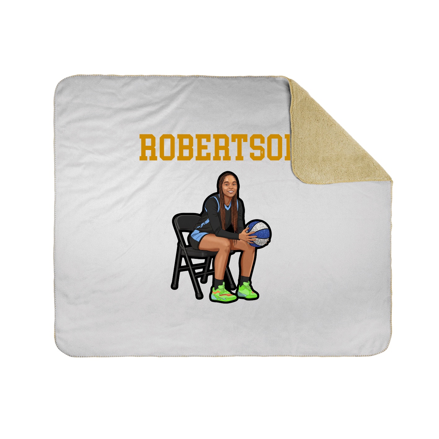 Throw Blanket — Shirsey in White