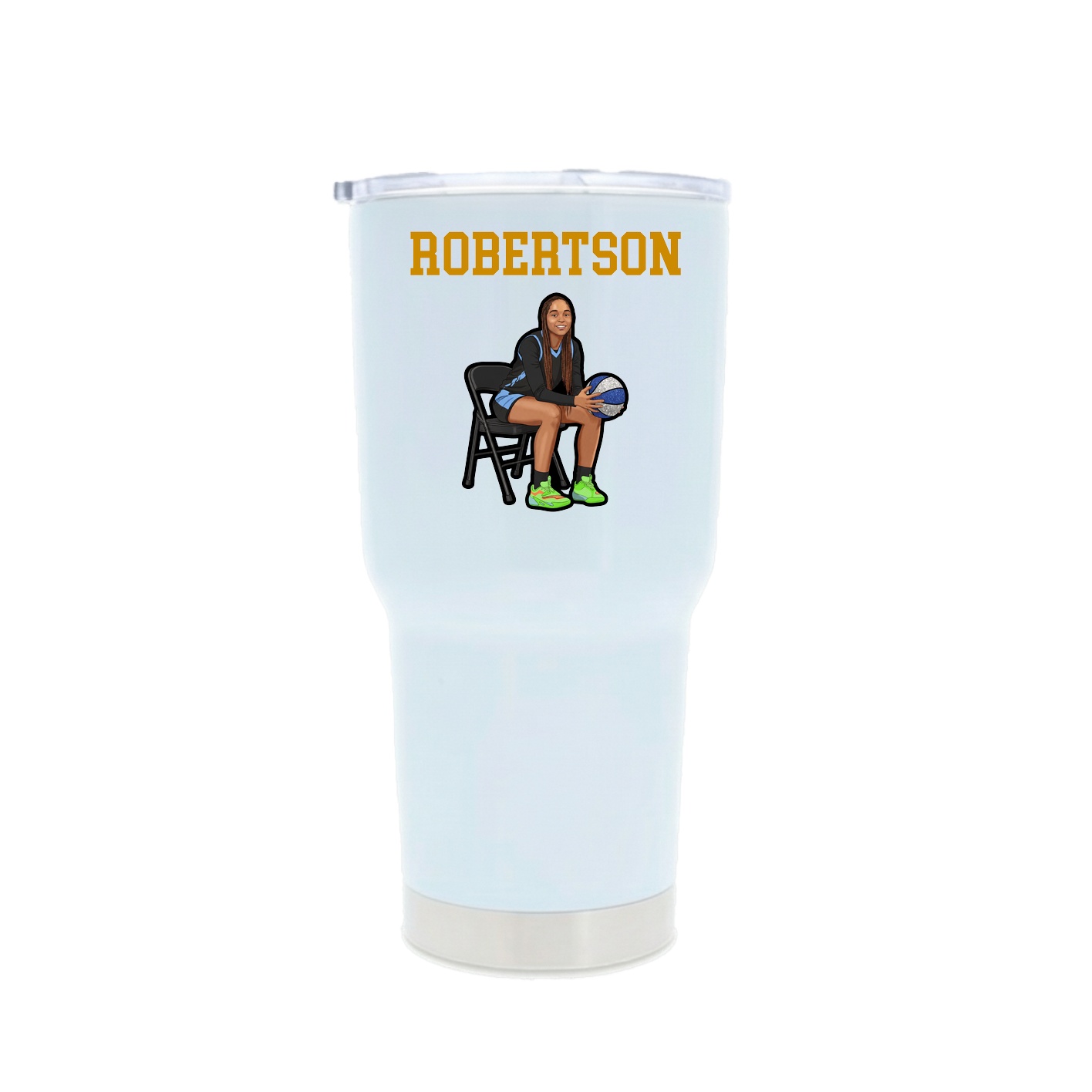 30oz Stainless Steel Tumbler — Shirsey in White