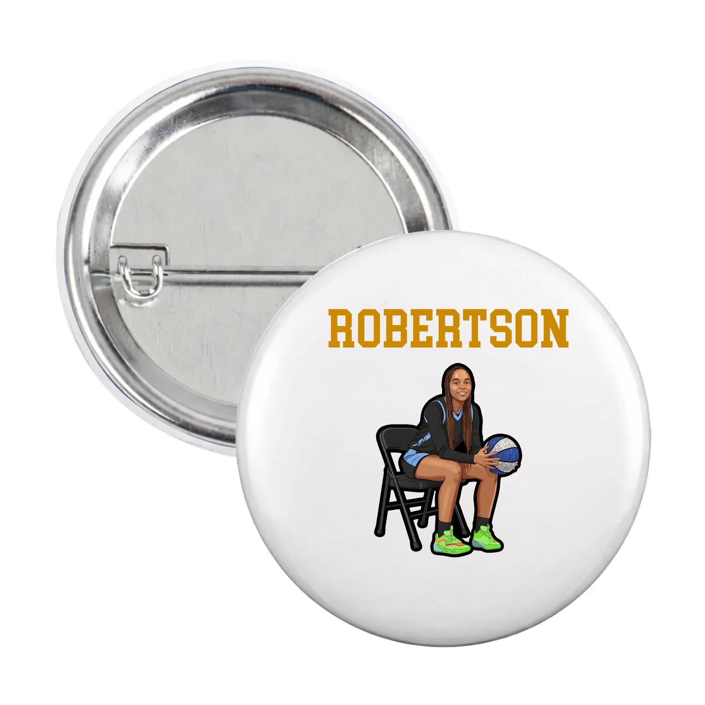 Game Day Button — Shirsey in White