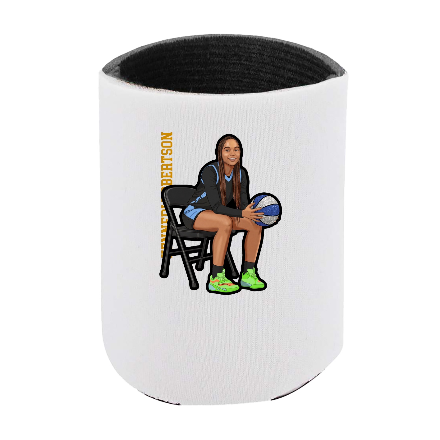 Can Holder — Name Vertical in White