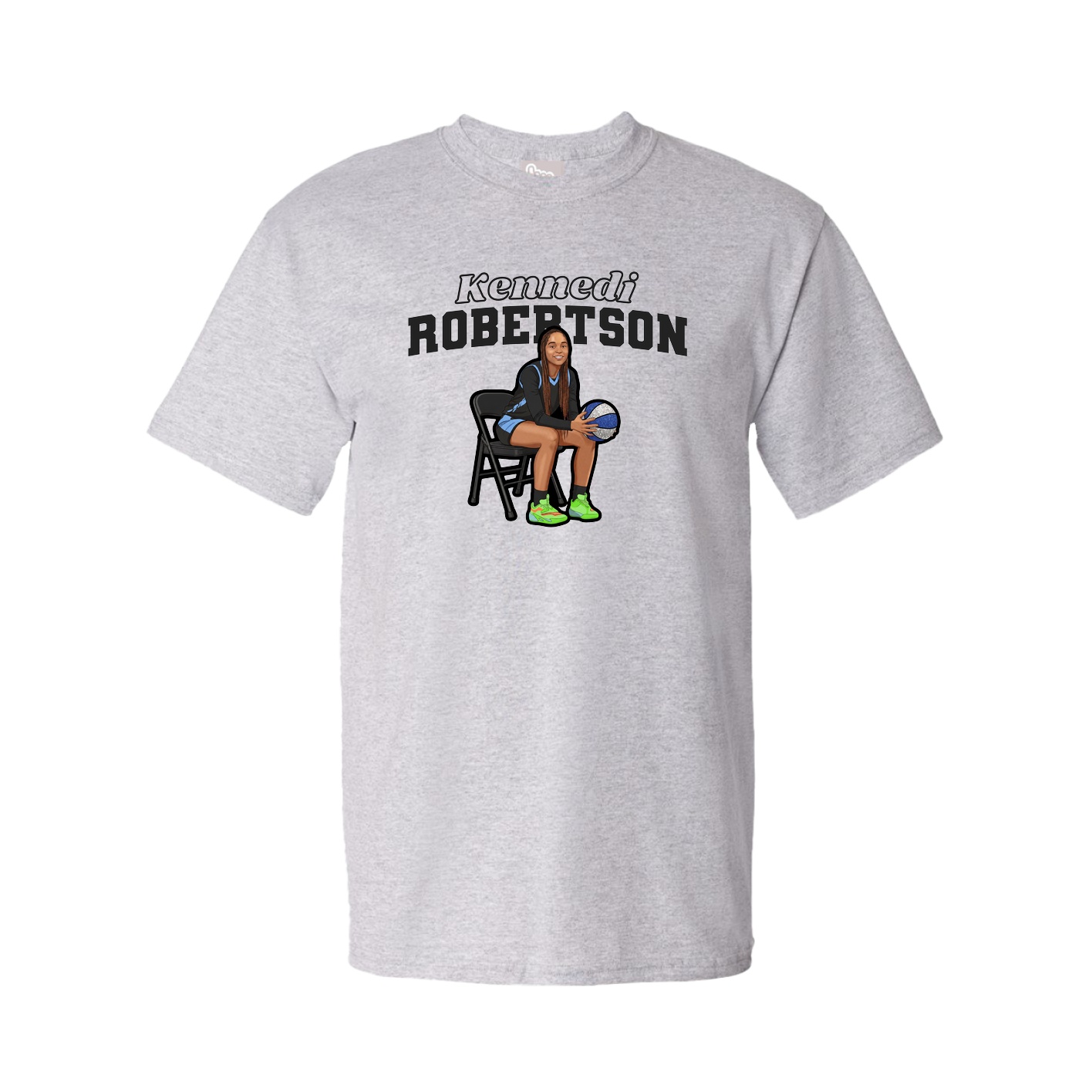 Tee — Name Arch in Grey