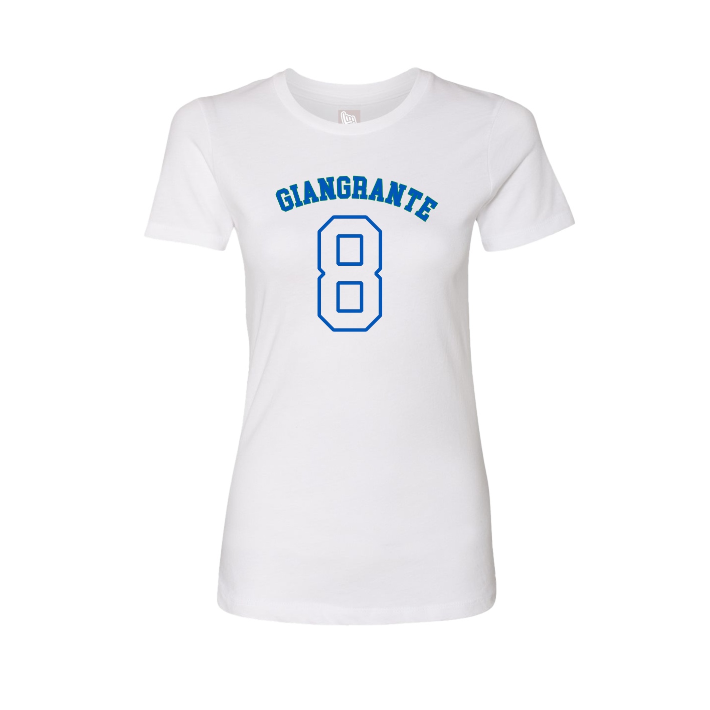 Fitted Women's Tee — Shirsey Arch in White