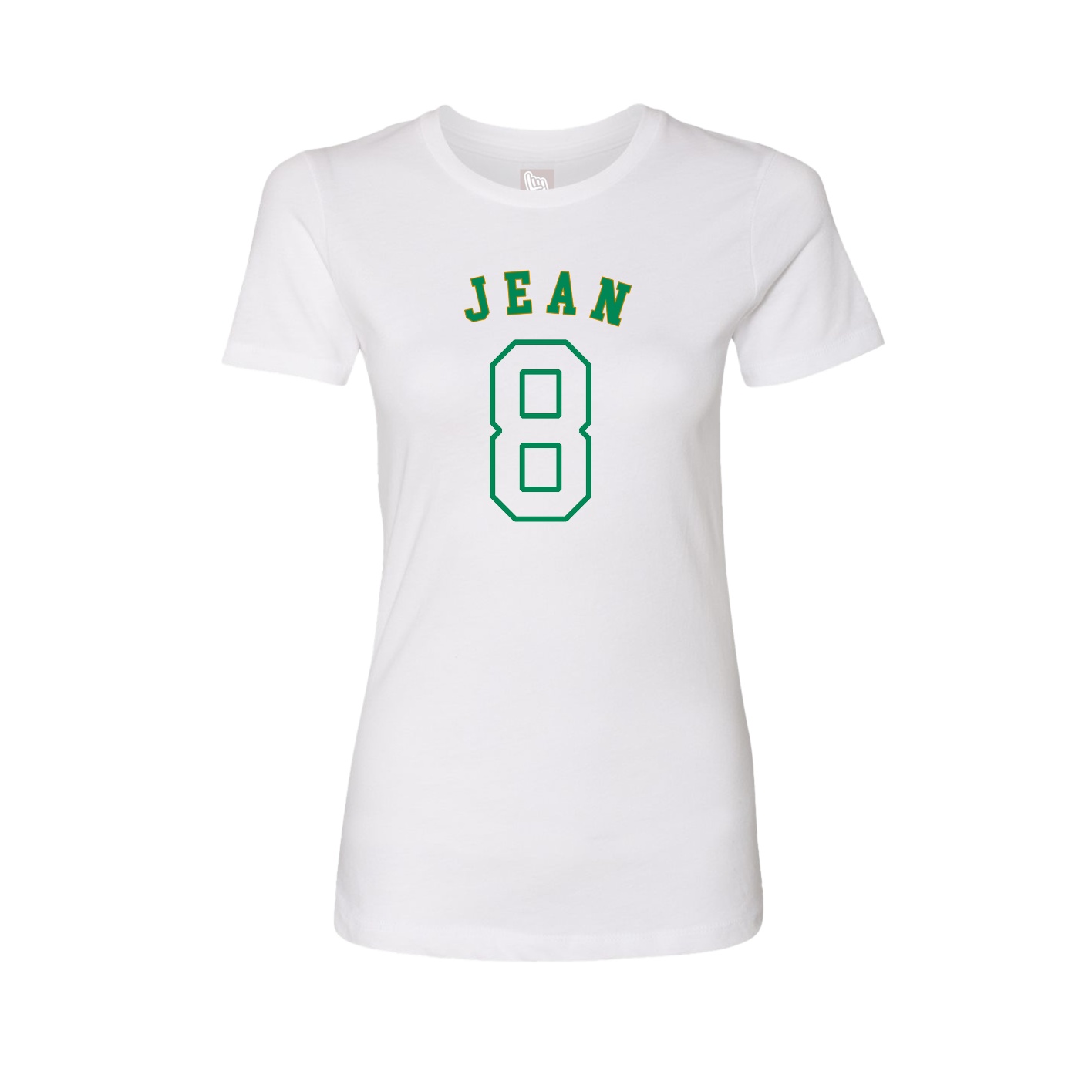 Fitted Women's Tee — Shirsey Arch in White