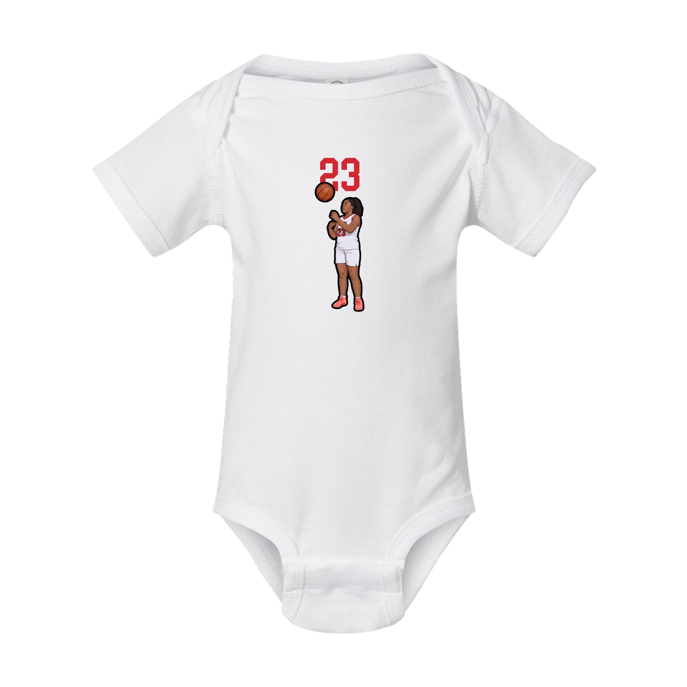 Baby Onesie — Number Top in White