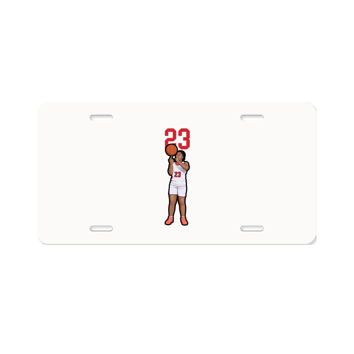 License Plate — Number Top in Classic