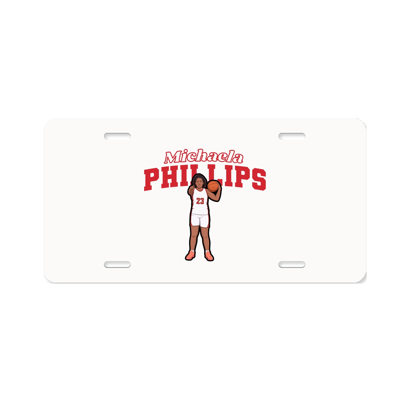 License Plate — Name Arch in Classic