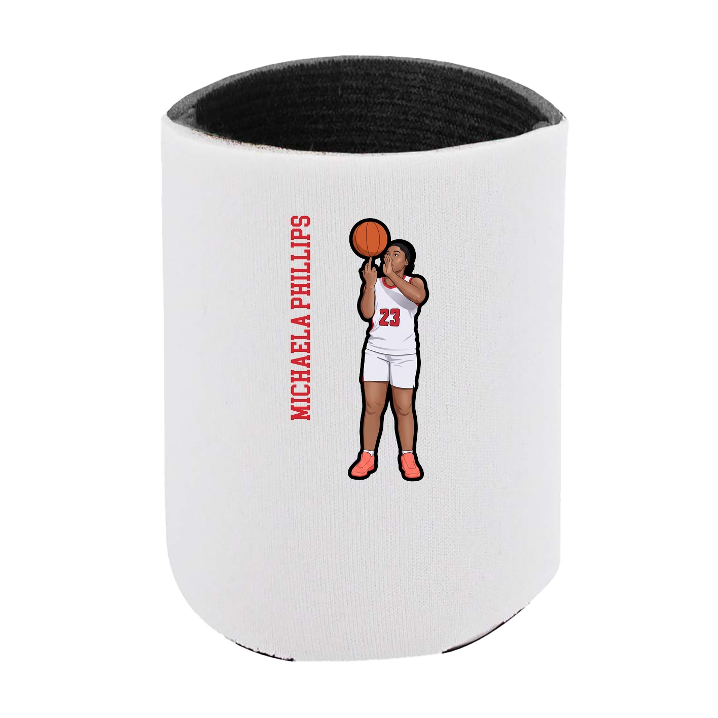 Can Holder — Name Vertical in White