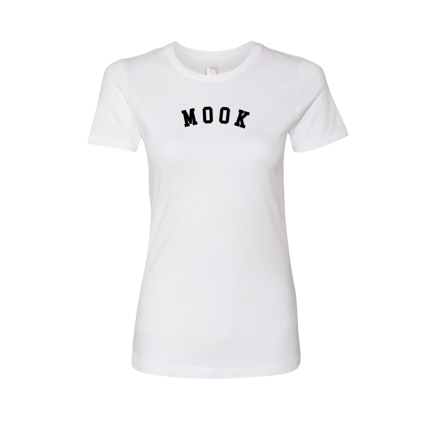 Fitted Women's Tee — Shirsey Arch in White