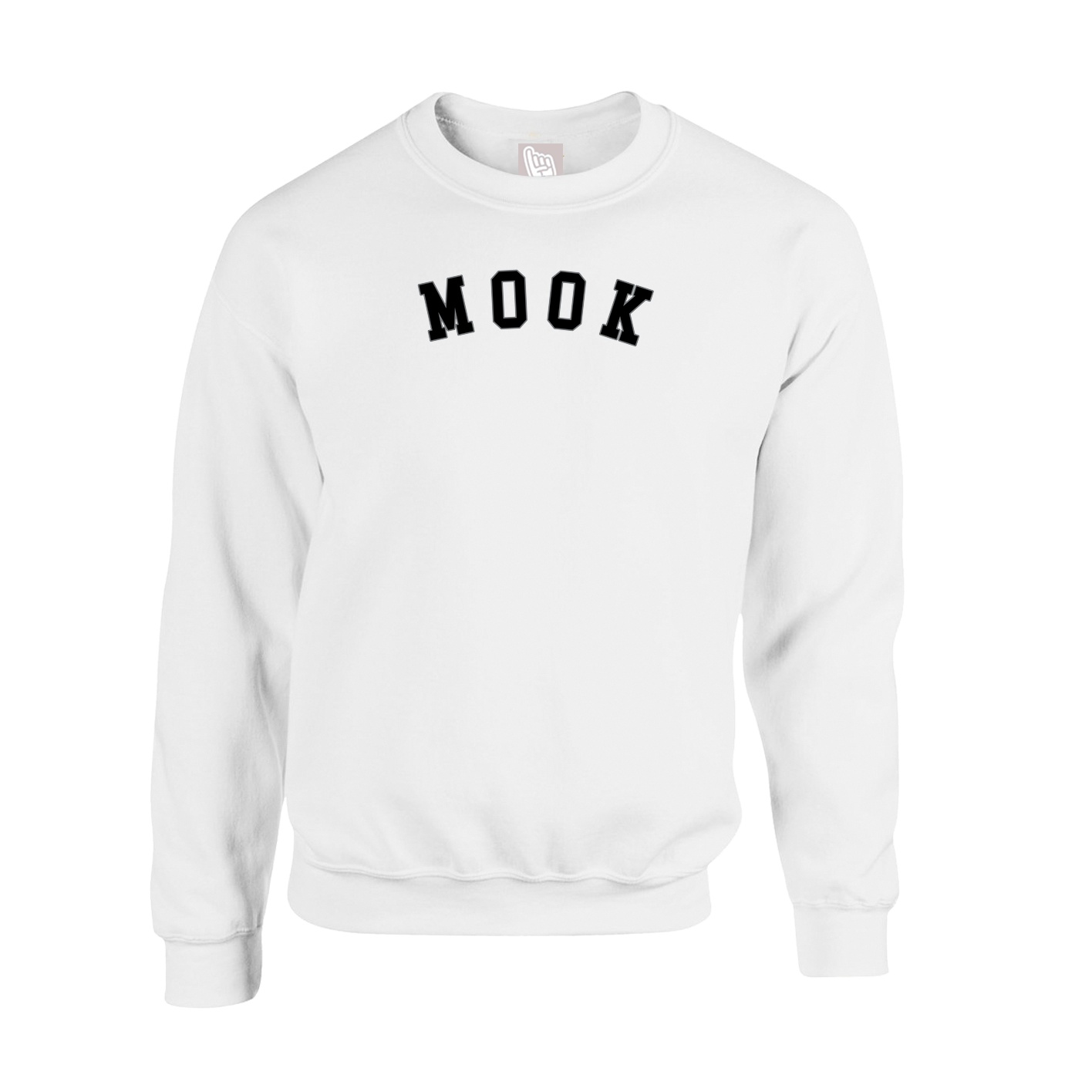 Fleece Crew — Shirsey Arch in White
