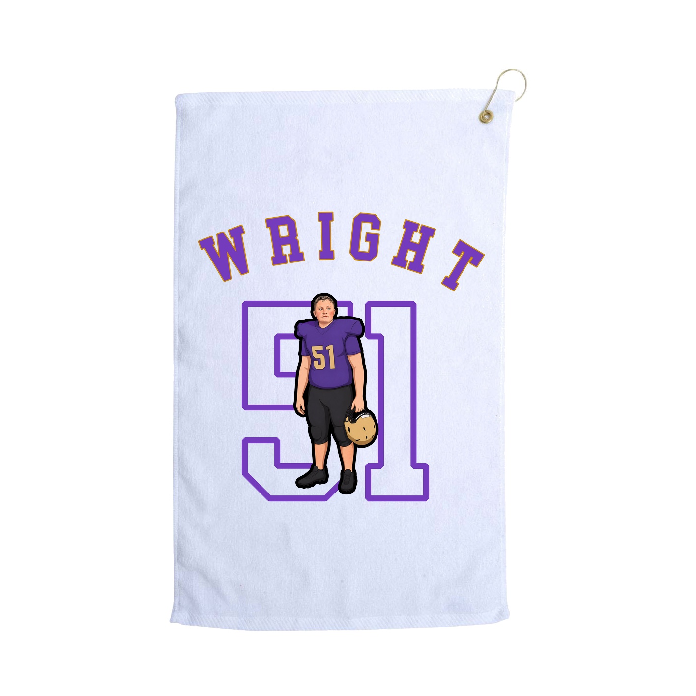 Golf Towel — Shirsey Arch in White