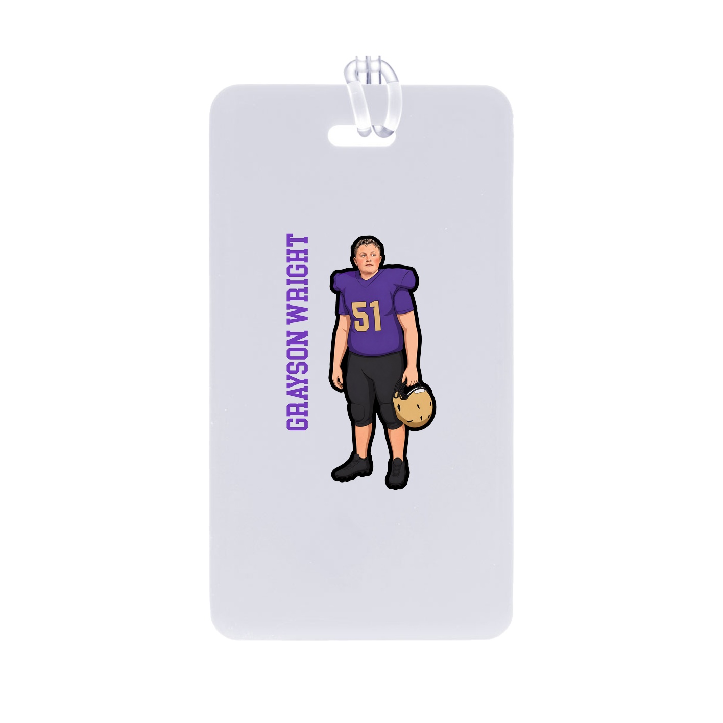 Bag Tag — Name Vertical in Classic
