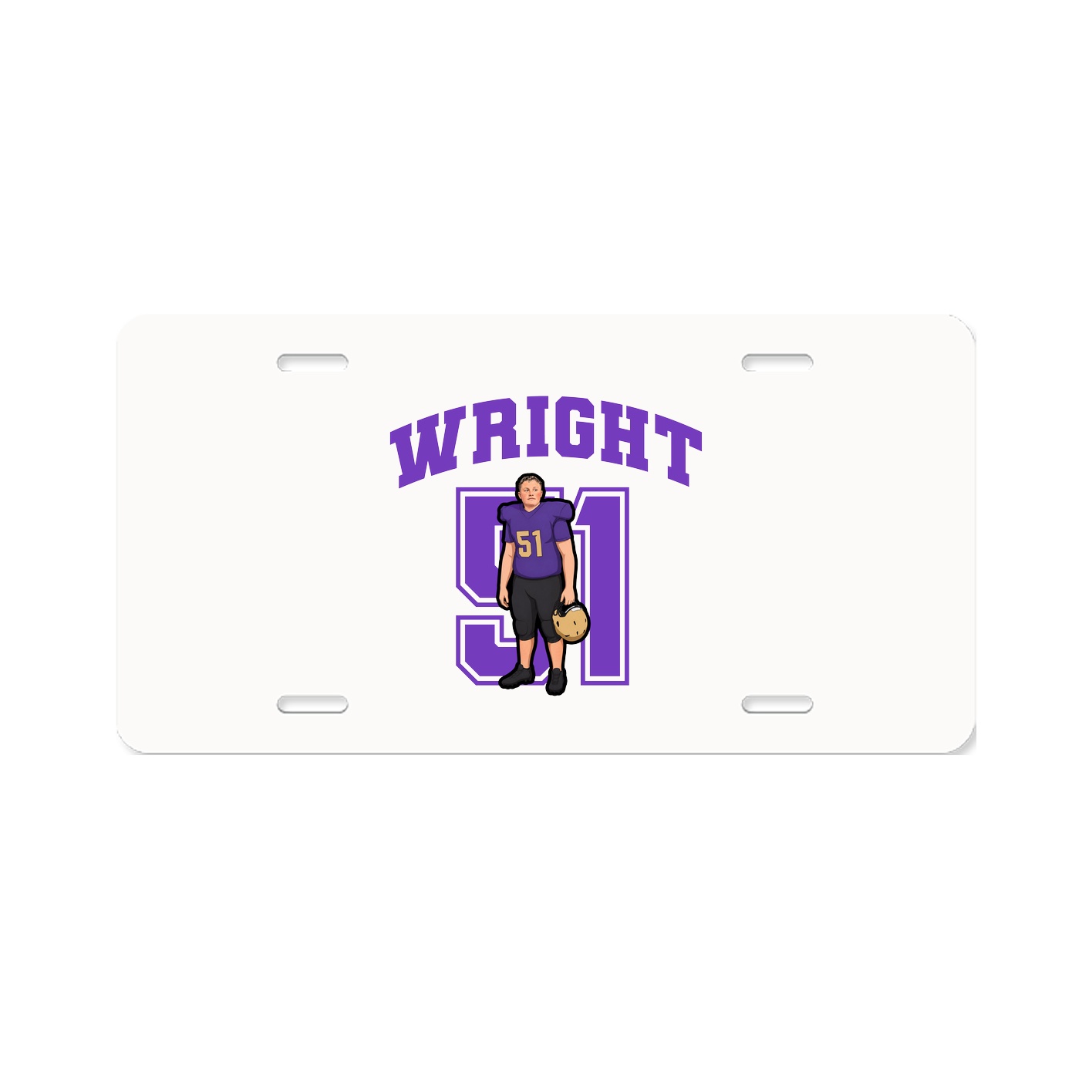 License Plate — Number in Classic