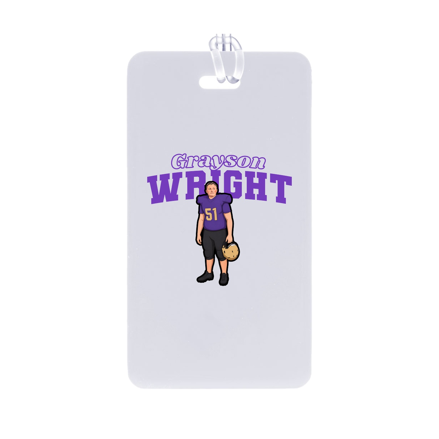 Bag Tag — Name Arch in Classic