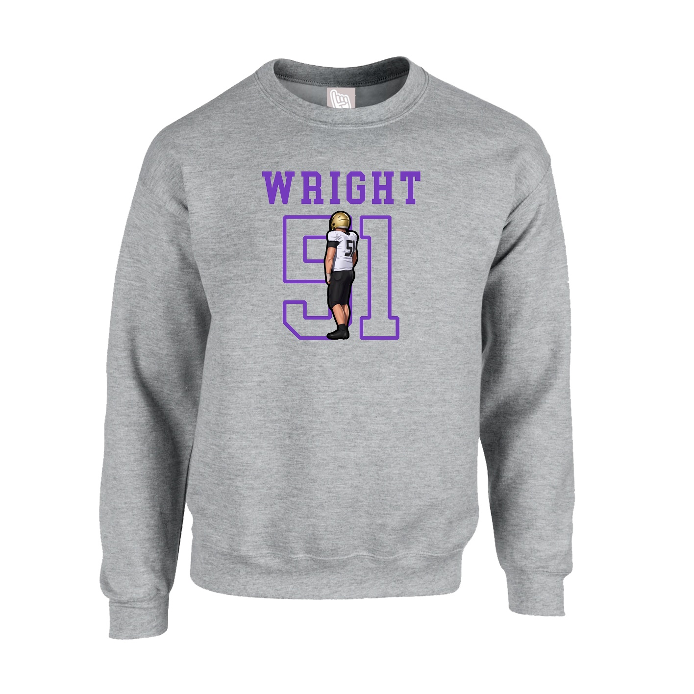 Fleece Crew — Shirsey in Grey