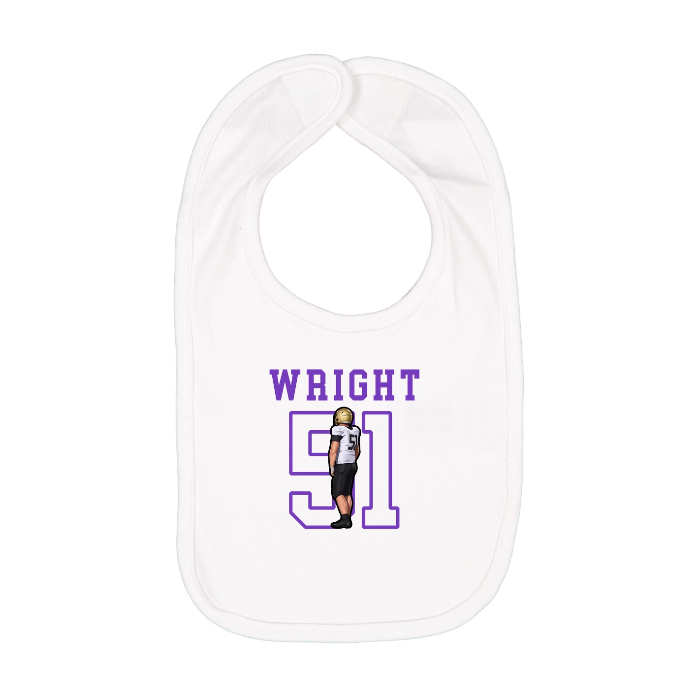 Infant Bib — Shirsey in White