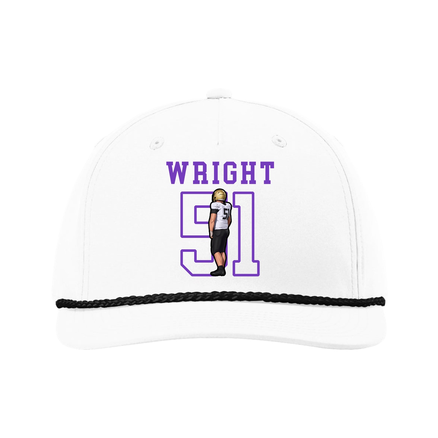 Five-Panel Classic Rope Cap — Shirsey in White