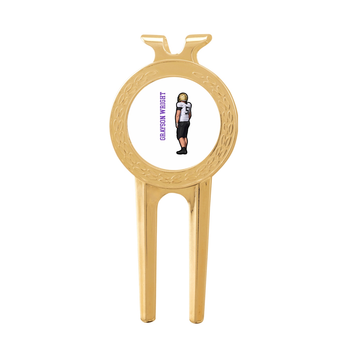 Divot Tool with Ball Marker — Name Vertical in Classic
