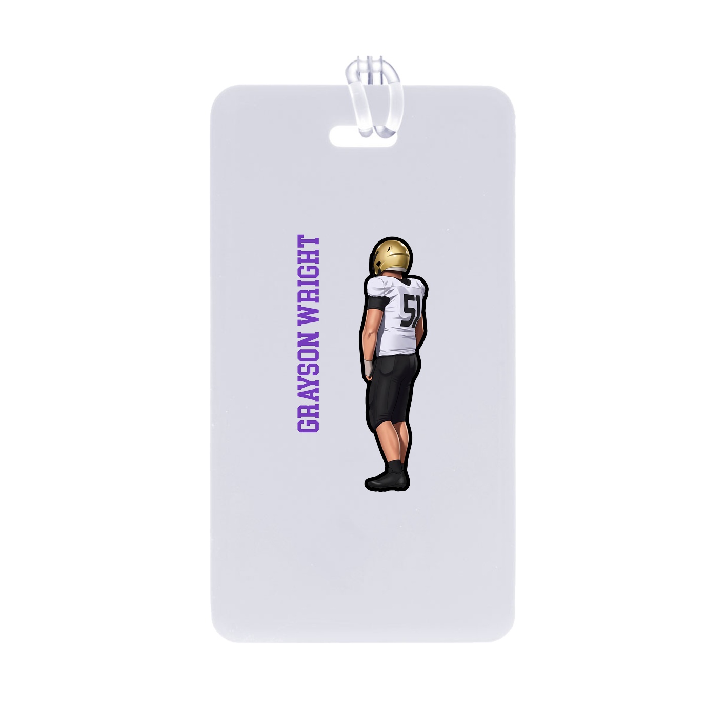 Bag Tag — Name Vertical in Classic