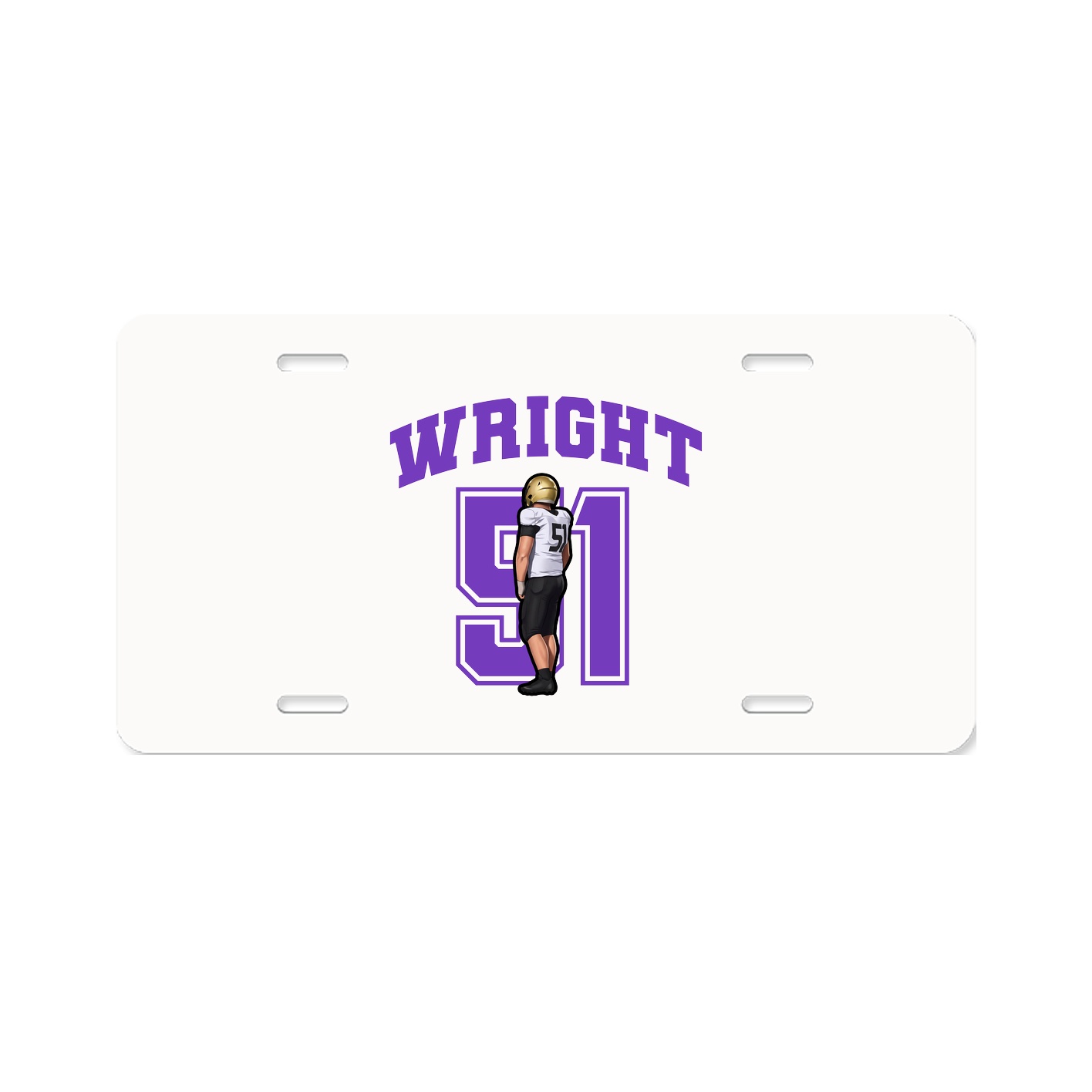 License Plate — Number in Classic