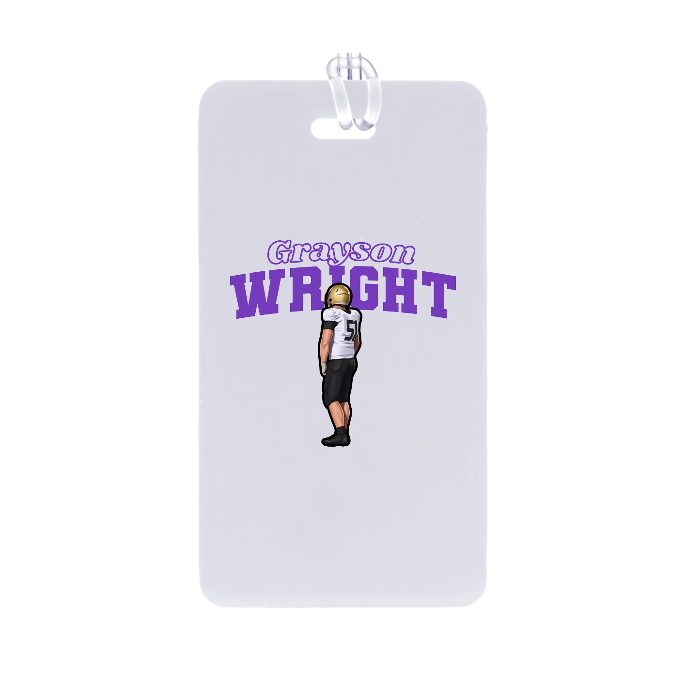 Bag Tag — Name Arch in Classic