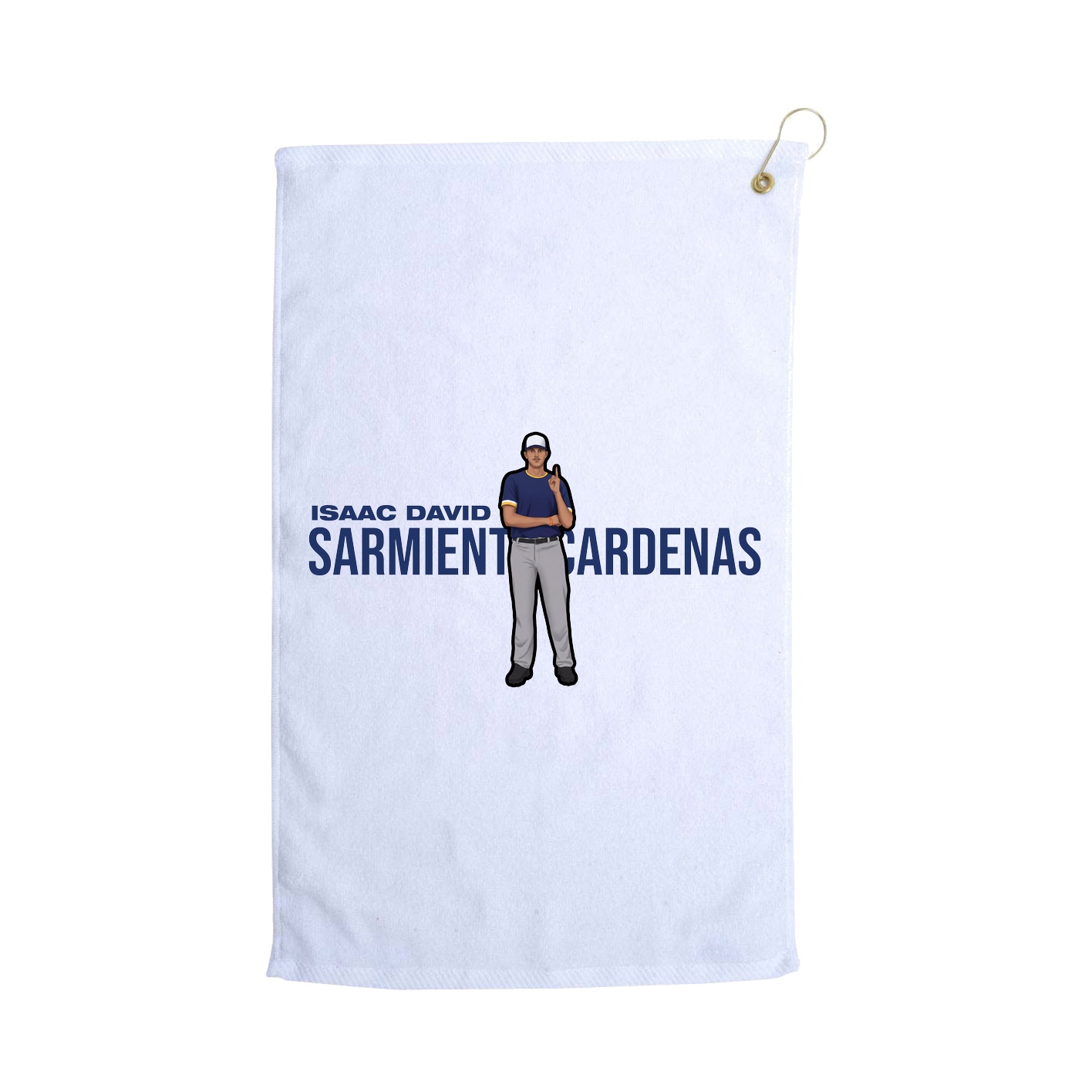 Golf Towel — Player Name in White