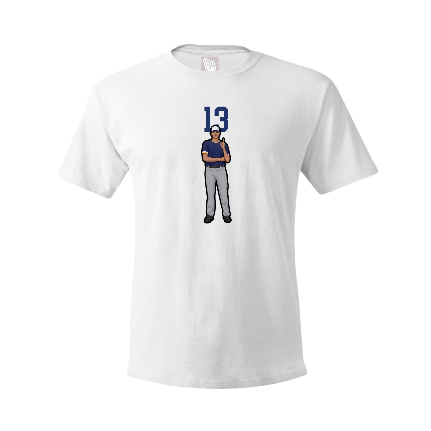 Tee — Number Top in White