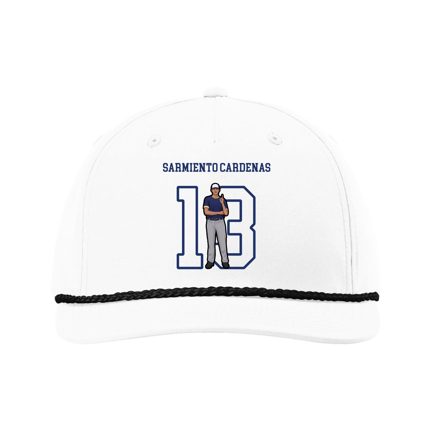 Five-Panel Classic Rope Cap — Shirsey in White