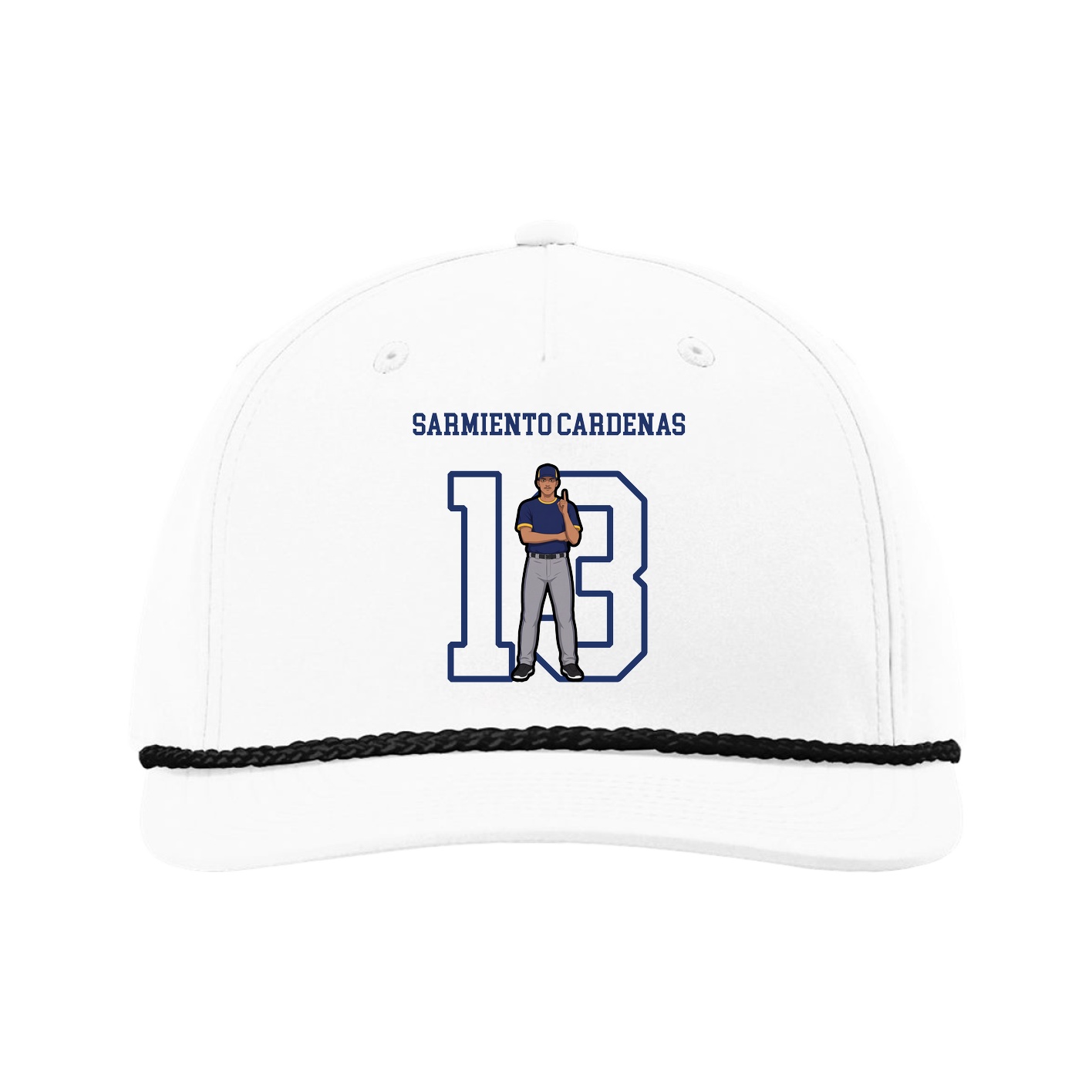 Five-Panel Classic Rope Cap — Shirsey in White