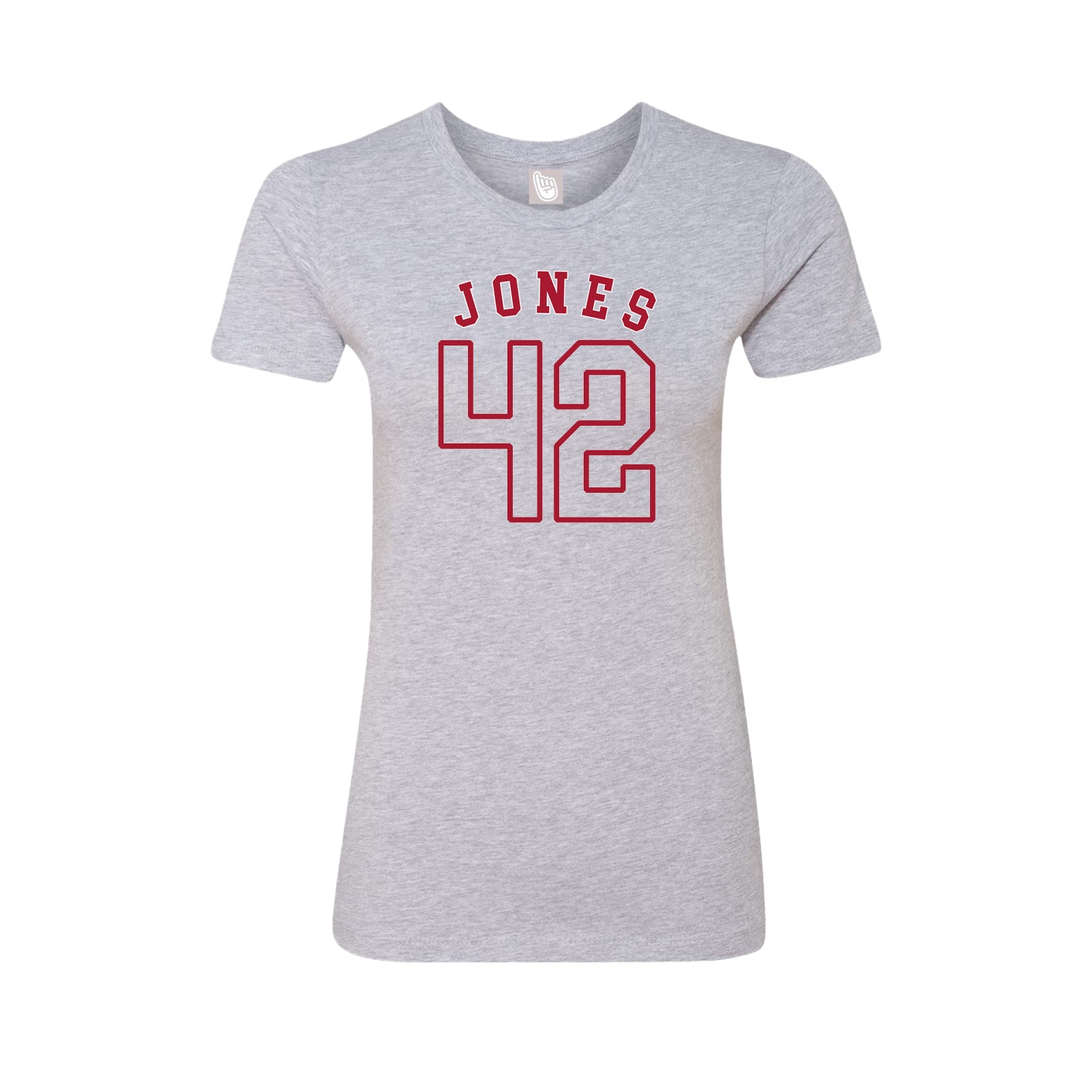 Fitted Women's Tee — Shirsey Arch in Grey