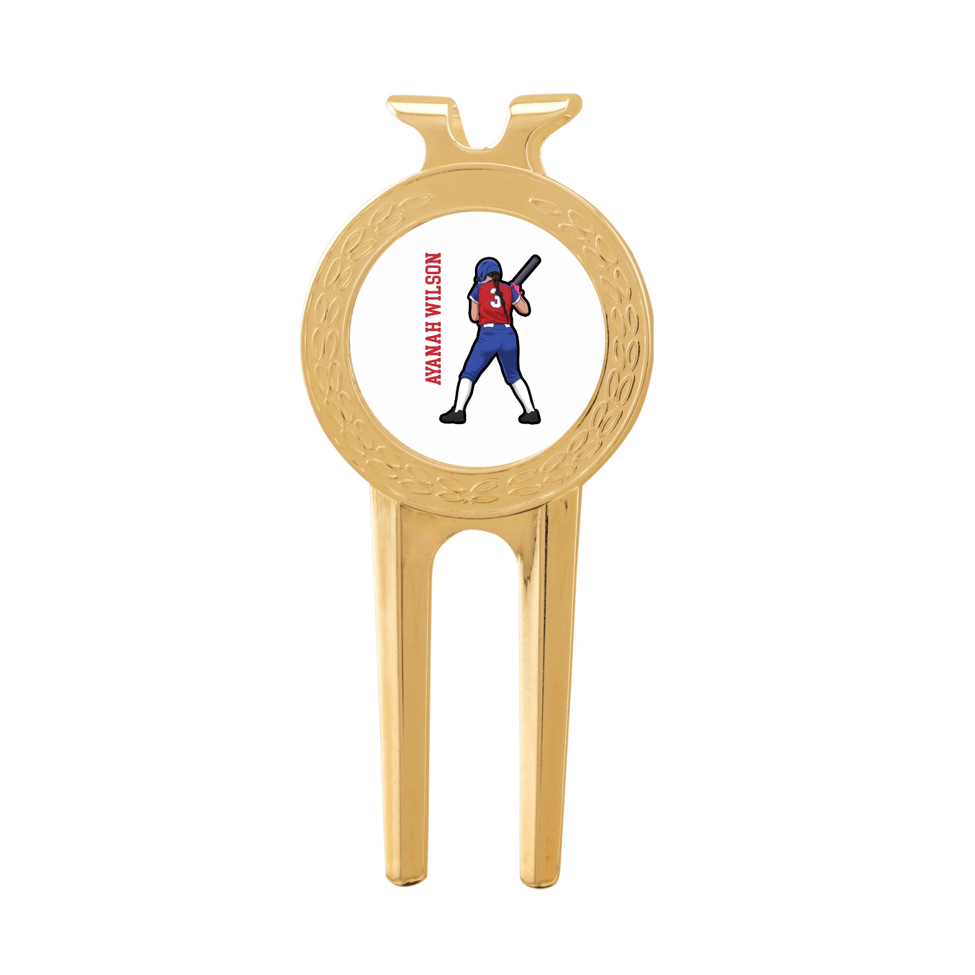 Divot Tool with Ball Marker — Name Vertical in Classic