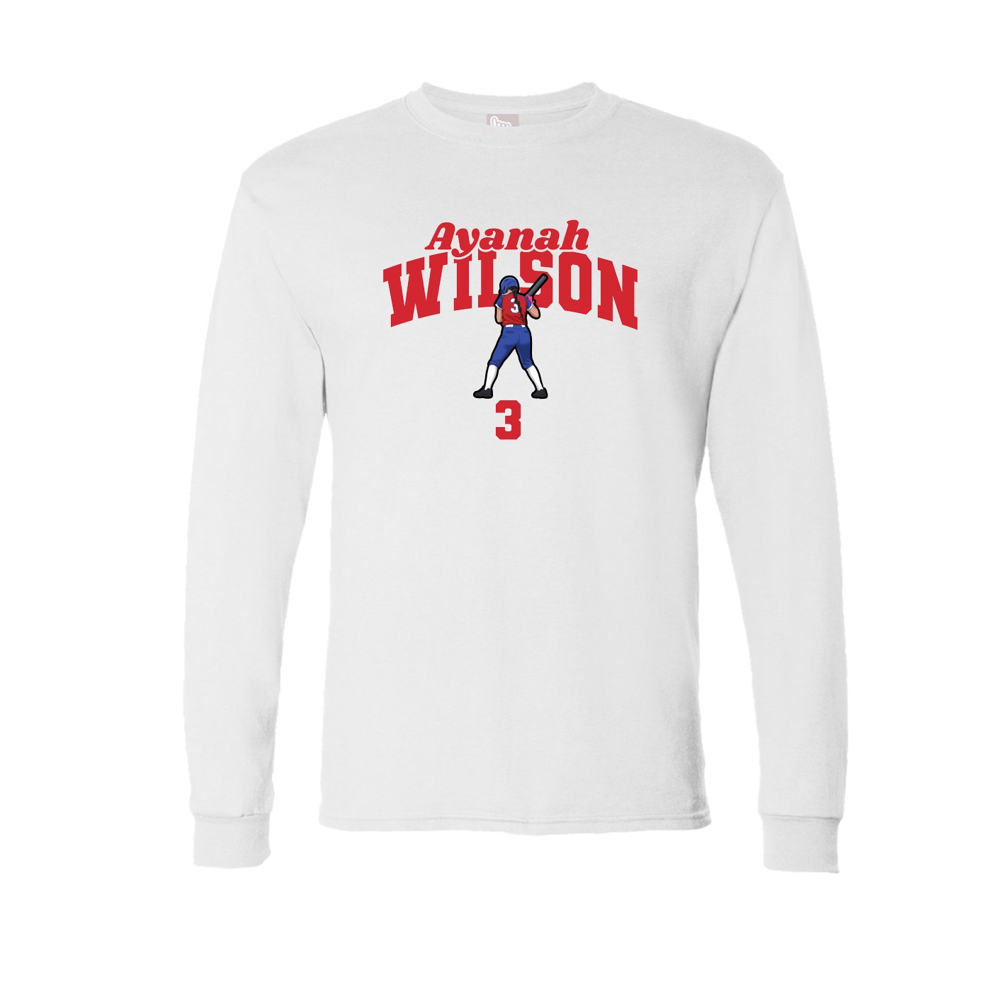 Long Sleeve Tee — Signature Arch in White