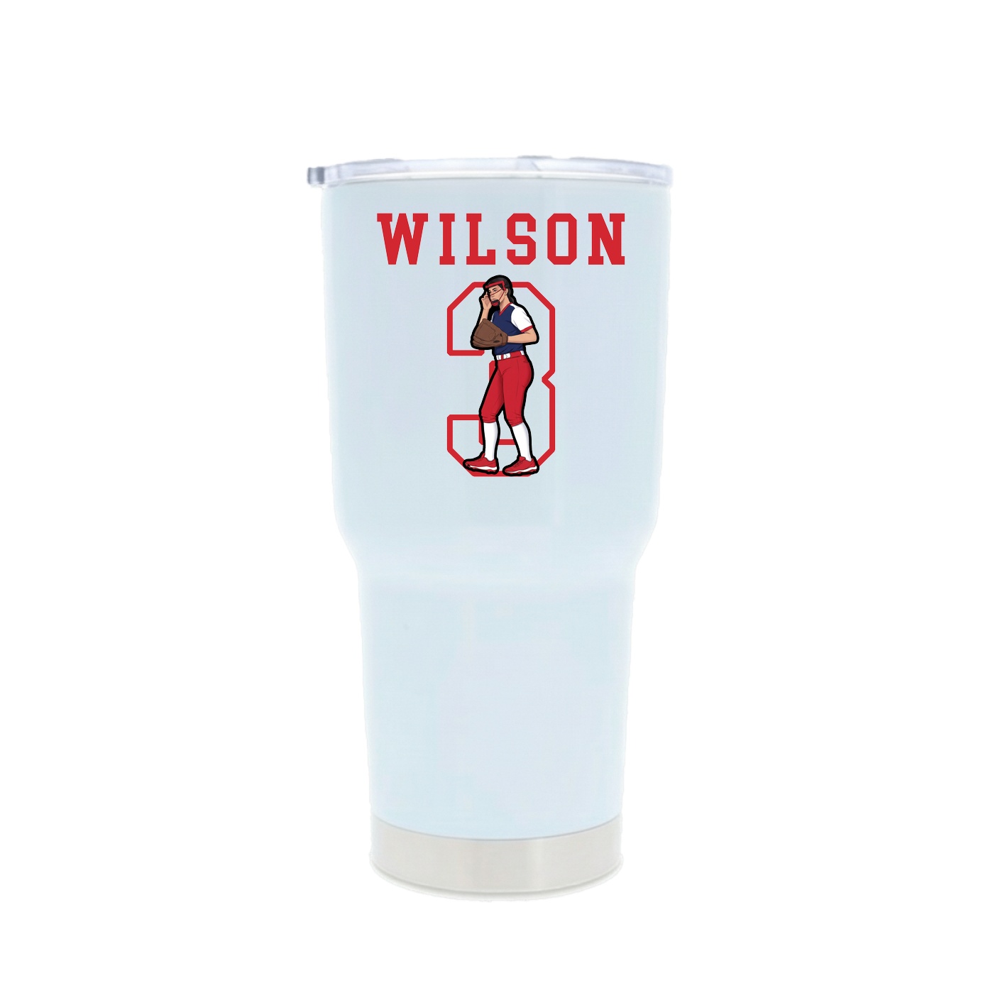 30oz Stainless Steel Tumbler — Shirsey in White