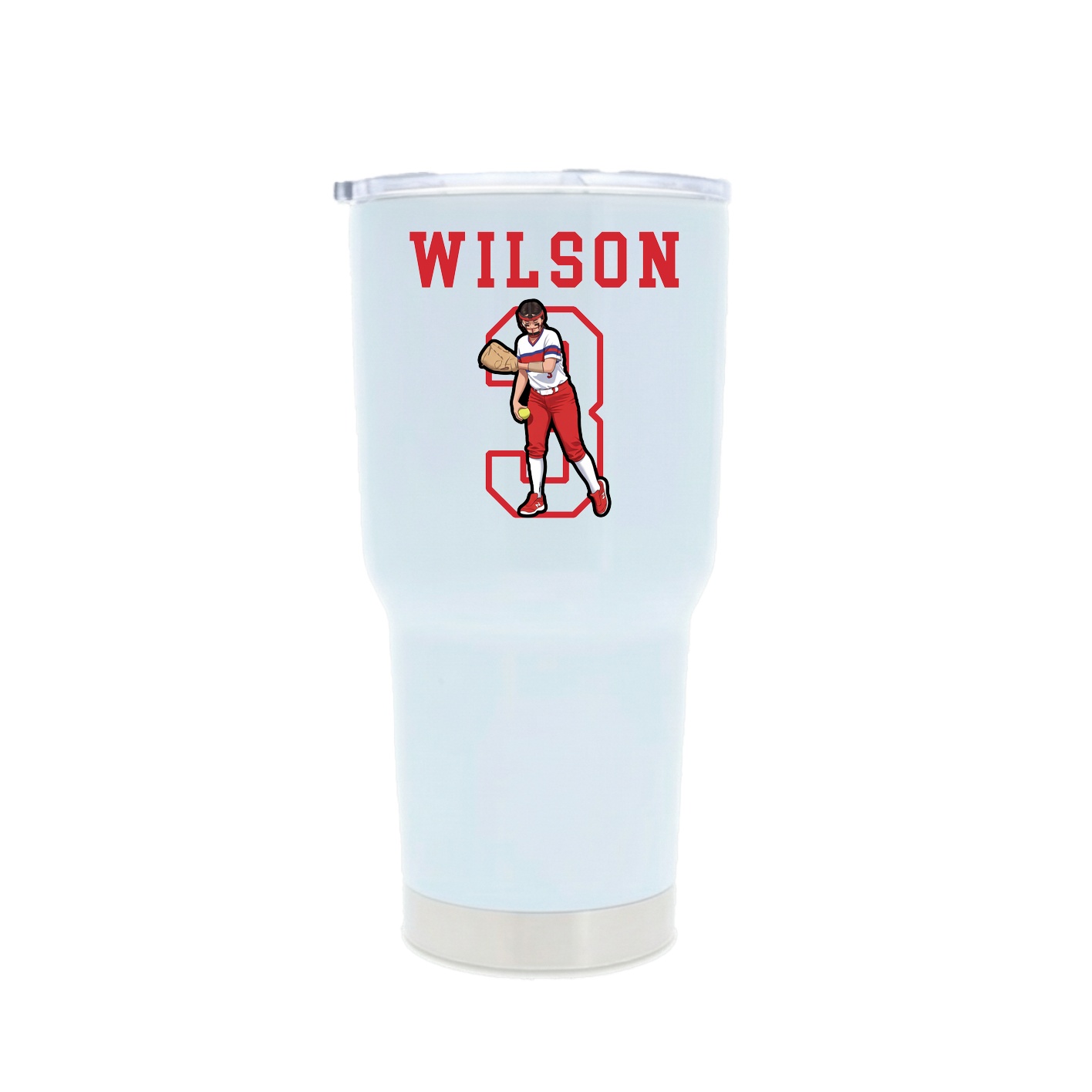 30oz Stainless Steel Tumbler — Shirsey in White
