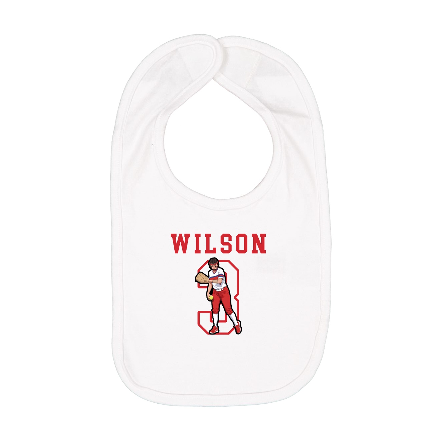 Infant Bib — Shirsey in White