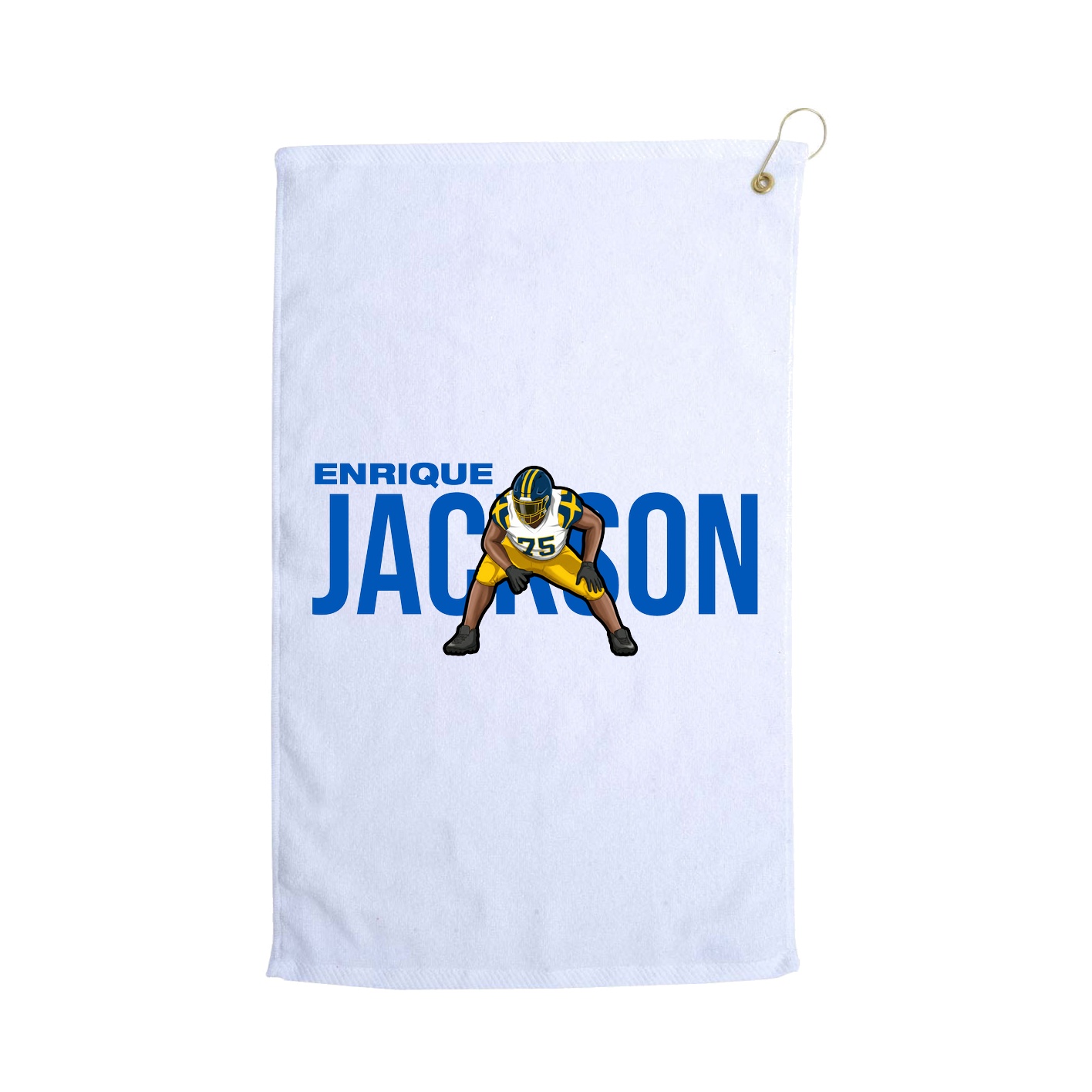 Golf Towel — Player Name in White