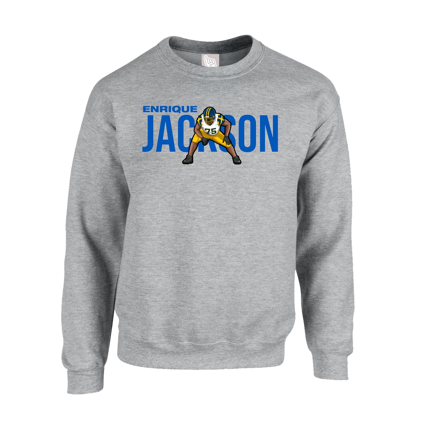 Fleece Crew — Player Name in Grey