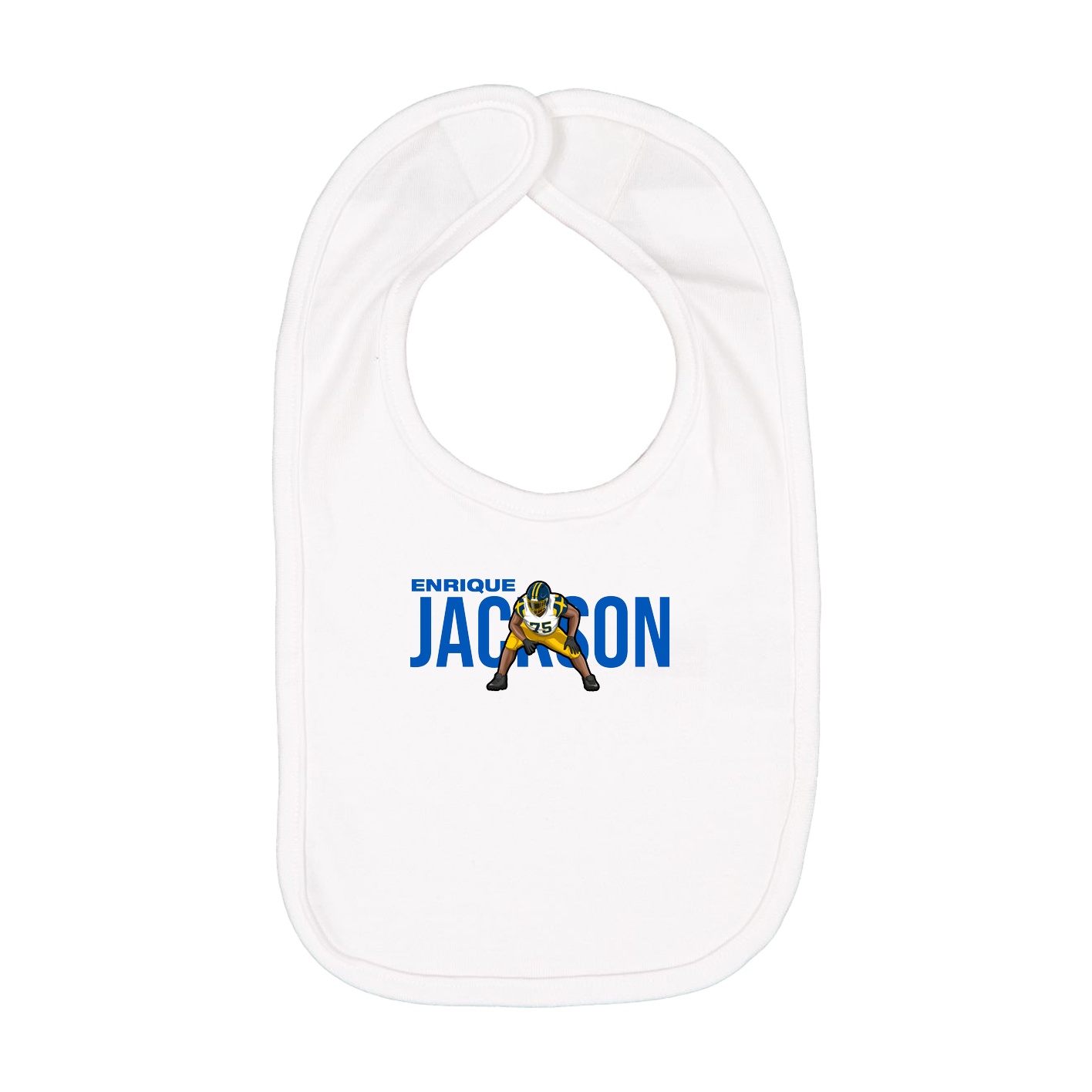 Infant Bib — Player Name in White