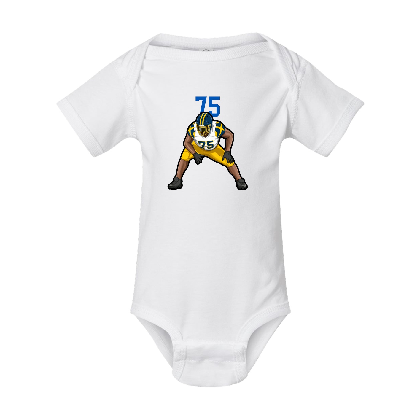Baby Onesie — Number Top in White