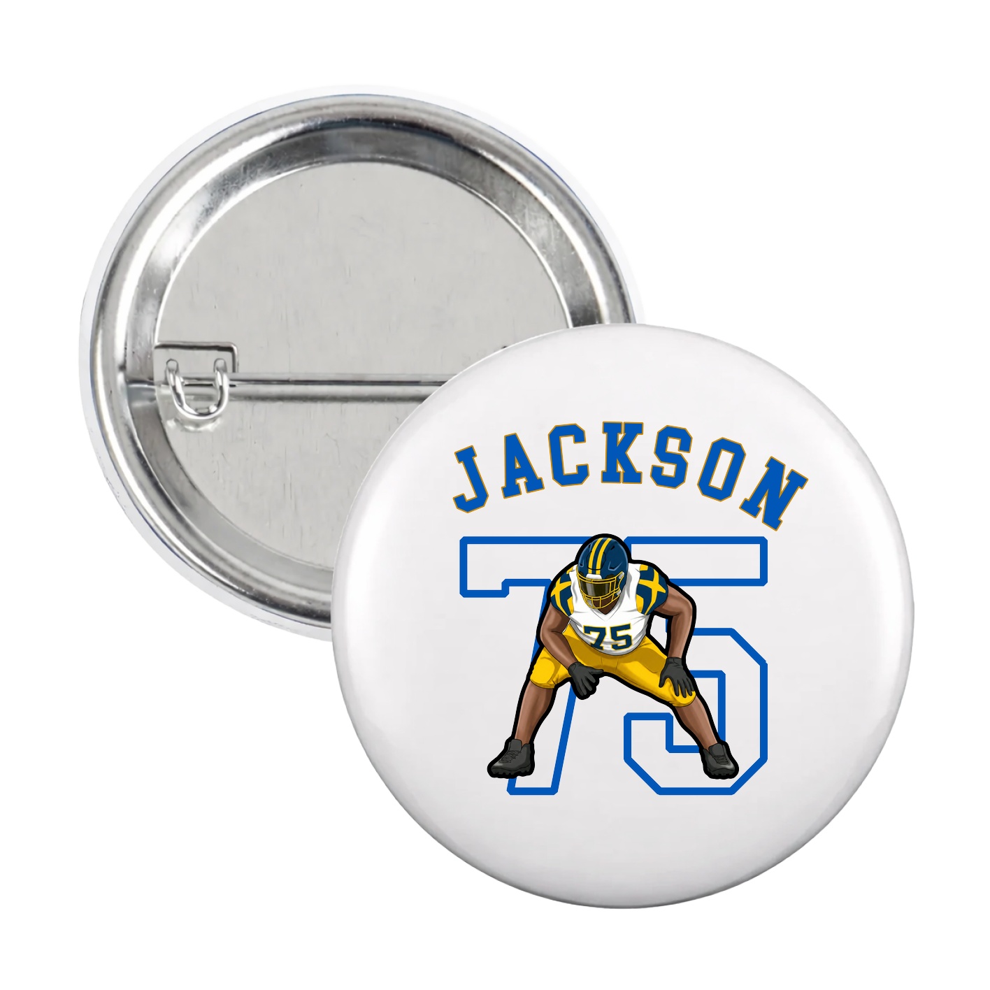 Game Day Button — Shirsey Arch in White