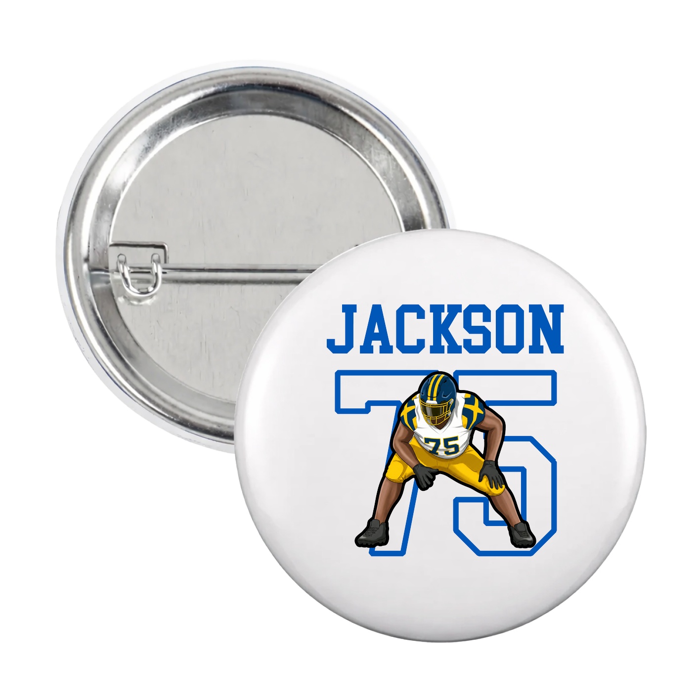 Game Day Button — Shirsey in White