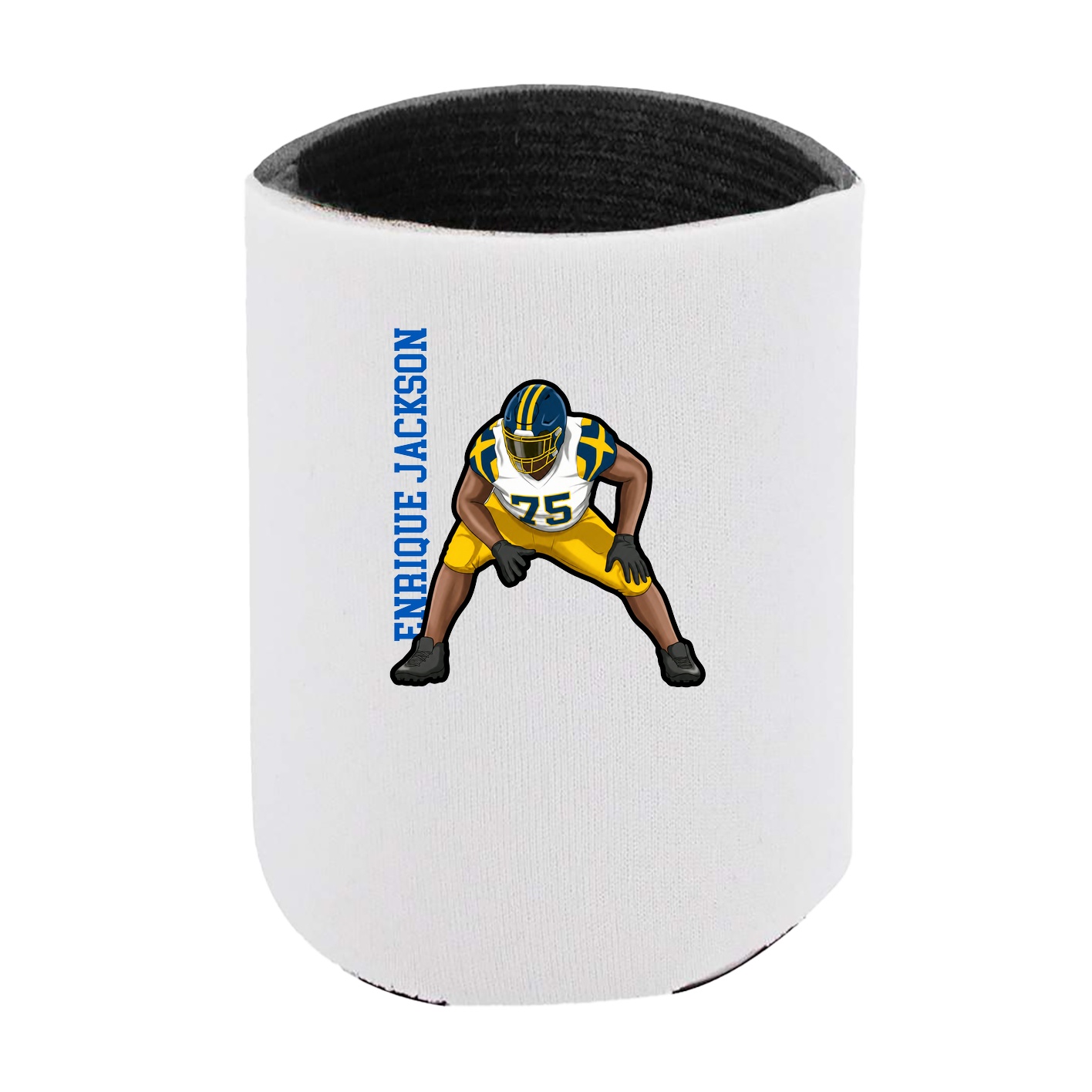 Can Holder — Name Vertical in White
