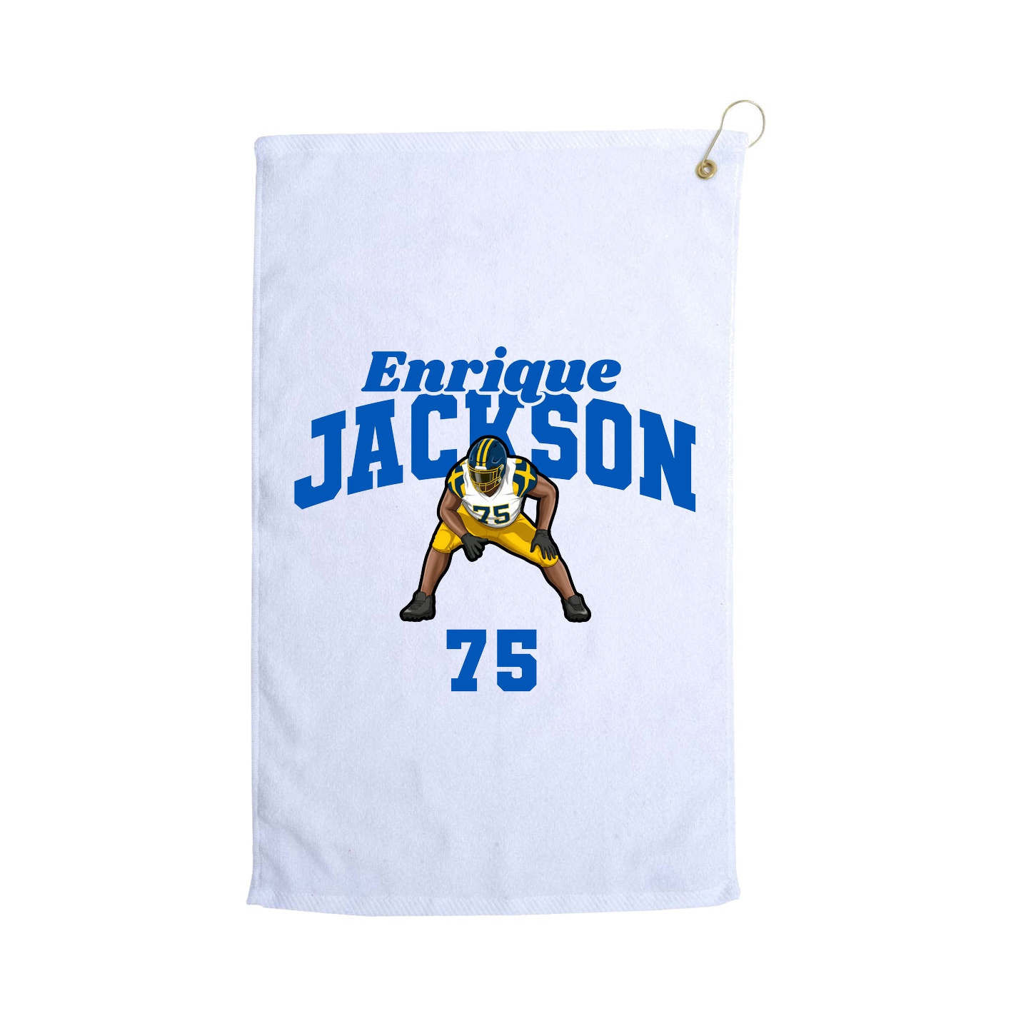 Golf Towel — Signature Arch in White