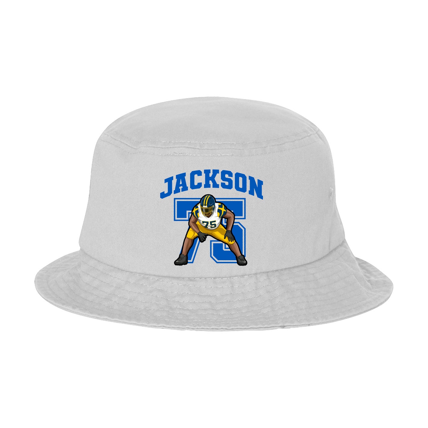 Bucket Cap — Number in White