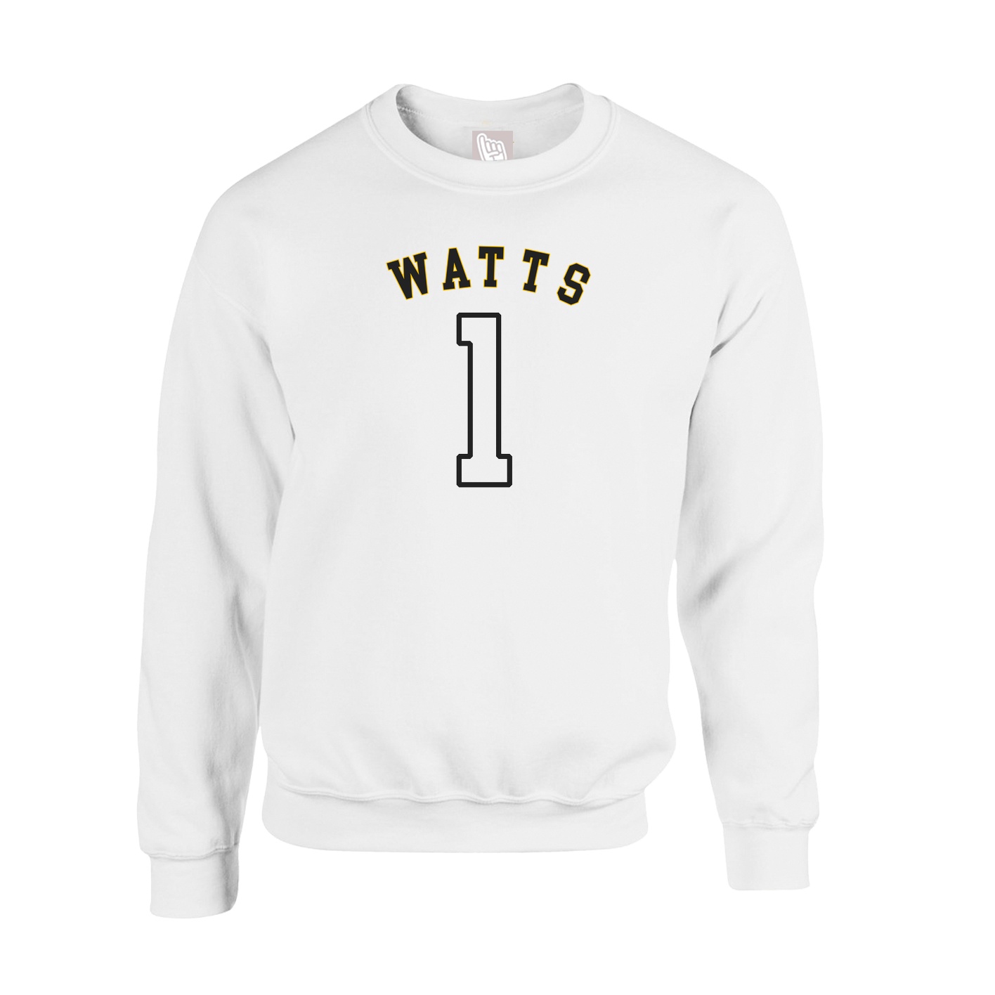 Fleece Crew — Shirsey Arch in White