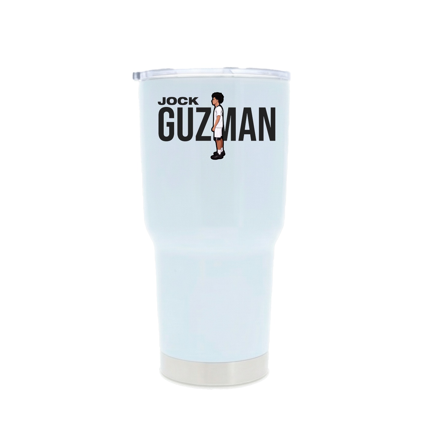 30oz Stainless Steel Tumbler — Player Name in White
