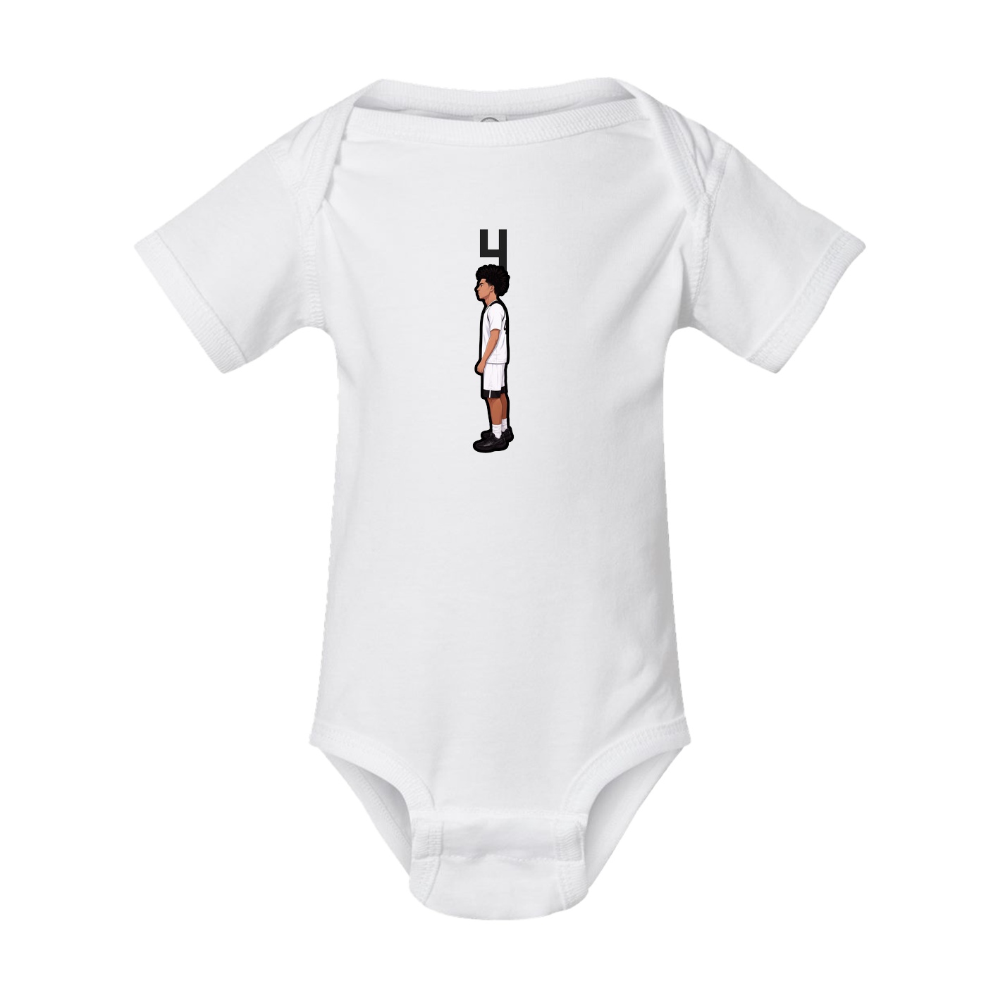 Baby Onesie — Number Top in White