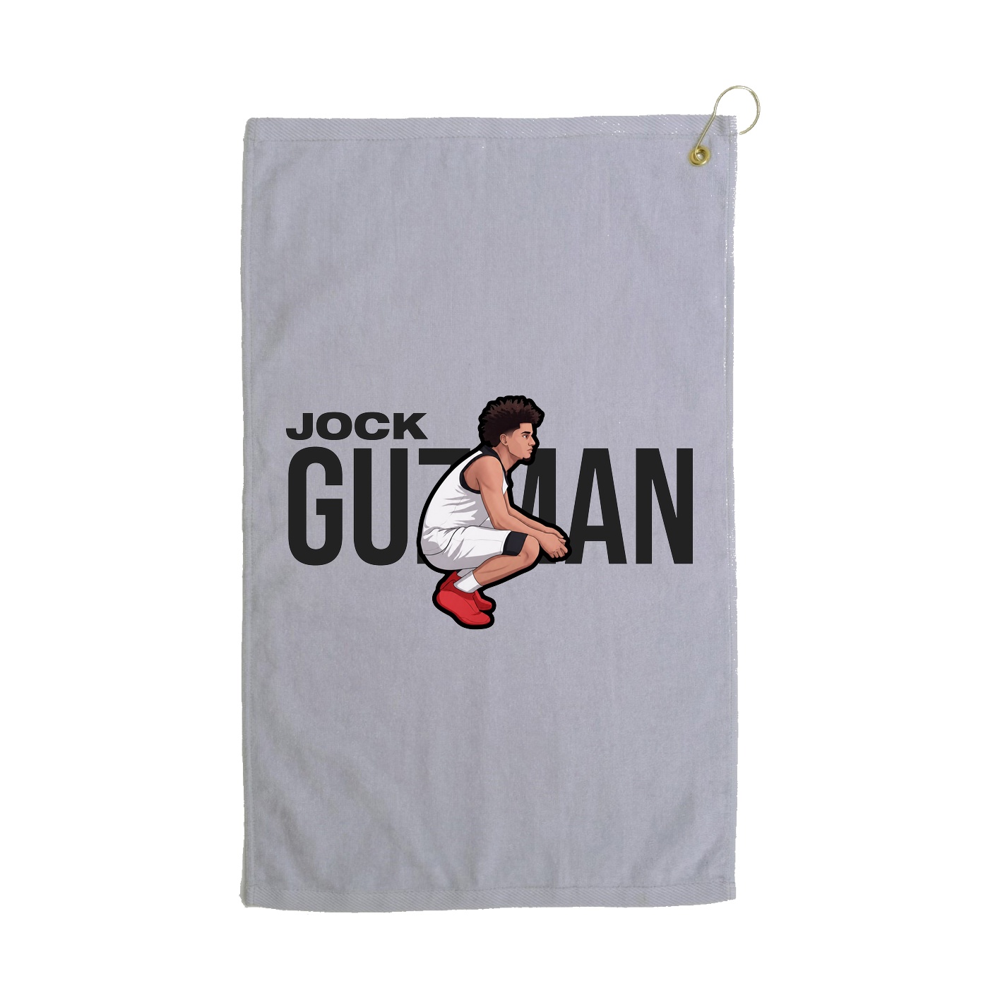 Golf Towel — Player Name in Grey