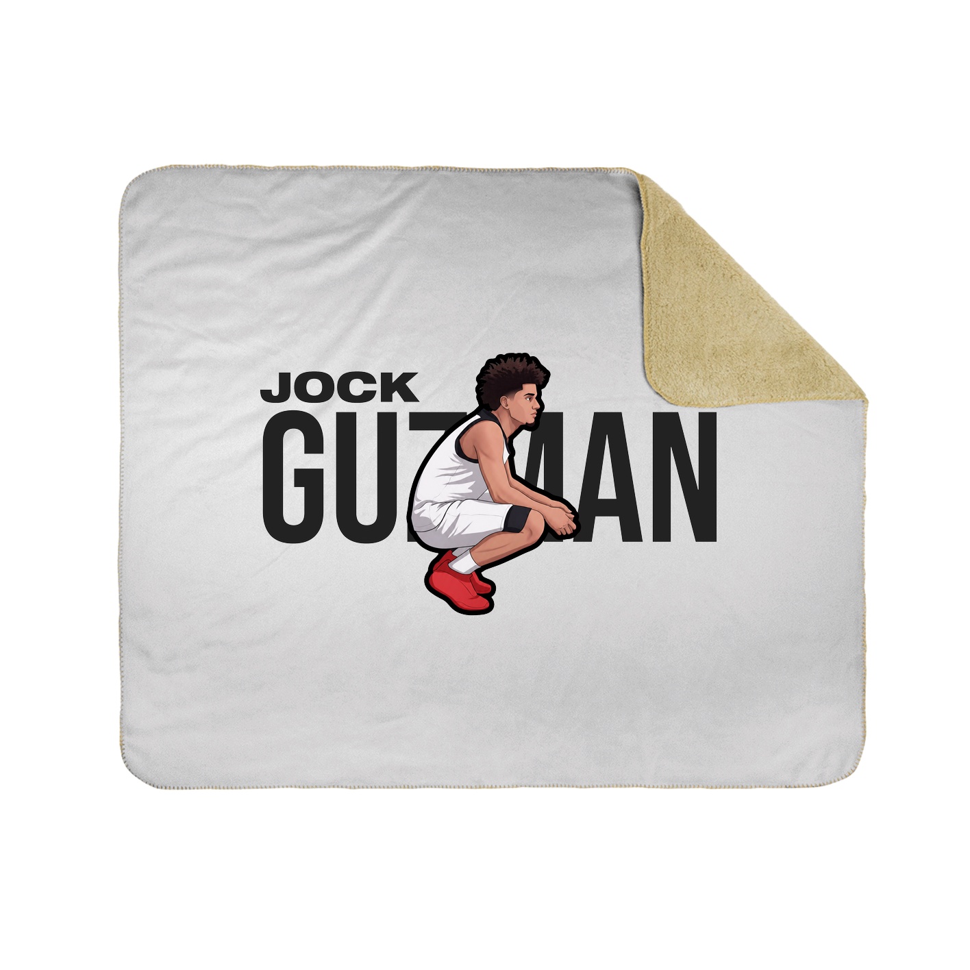 Throw Blanket — Player Name in White