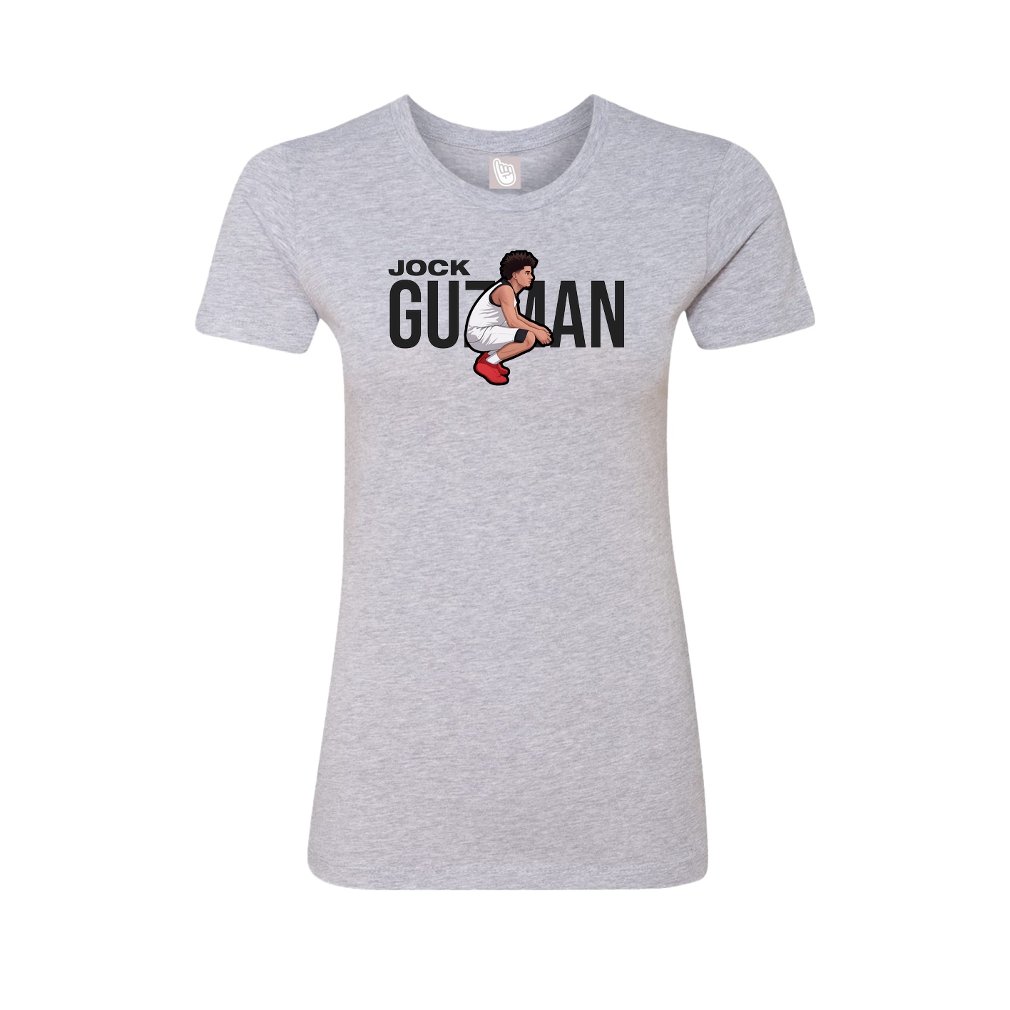 Fitted Women's Tee — Player Name in Grey