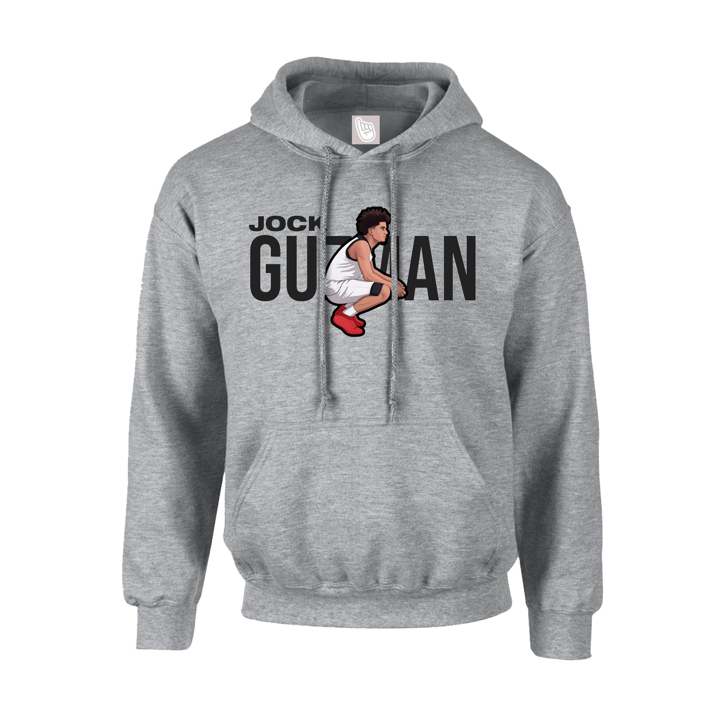 Youth Hoodie — Player Name in Grey